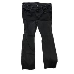 True Classic Straight High Stretch Black Jeans 36x30